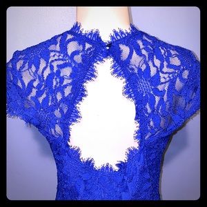 Blue lace dress